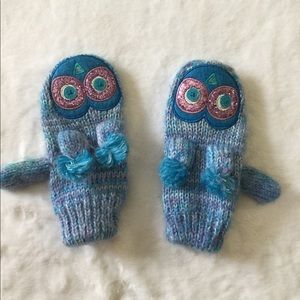Girls’ Owl Mittens